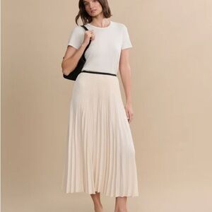 Jenni Kayne Ivory Pleated Skirt